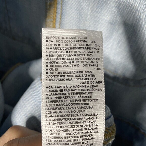 Gap Denim Bib Overalls Womens Sz Small Jean Loose Baggy Light Wash Ankle - Picture 9 of 12